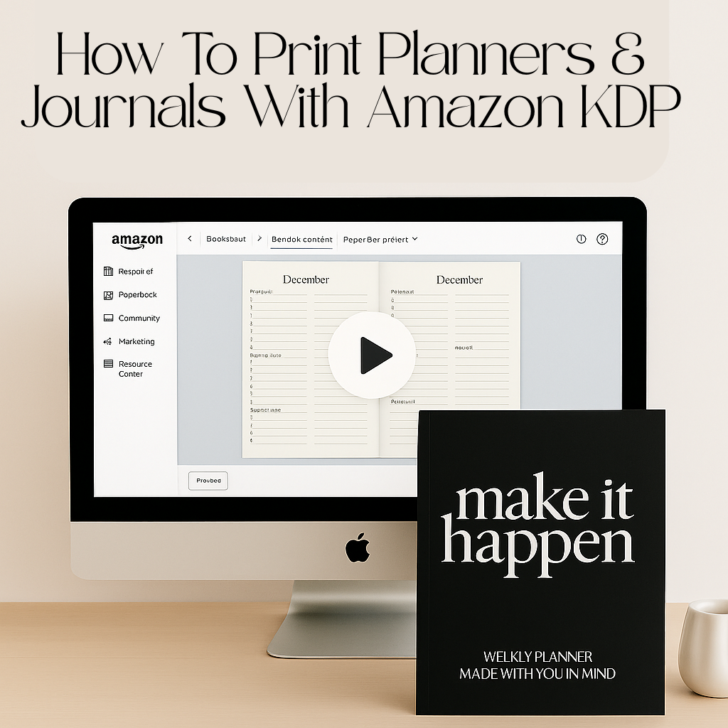 Printing Planners and Journals Using Amazon KDP (Video Course)