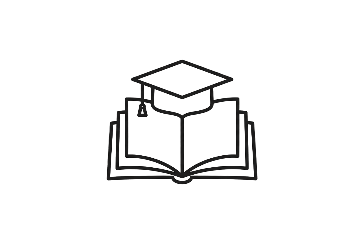 course icon outline with transparent background